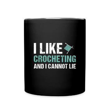 Crocheteur J’aime crocheter - Mug uni - noir - Devant
