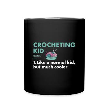 Crochet Kid Définition Crochet - Mug uni - noir - Devant