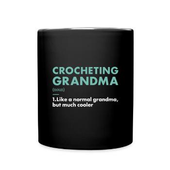 Crocheteur Mamie Définition Crochet - Mug uni - noir - Devant