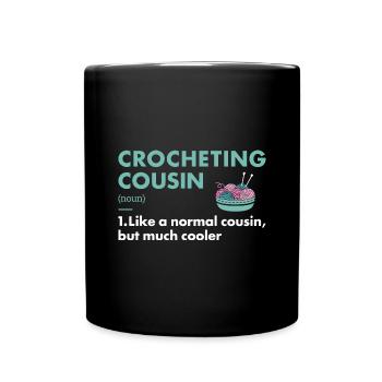 Crochet cousin définition crochet - Mug uni - noir - Devant