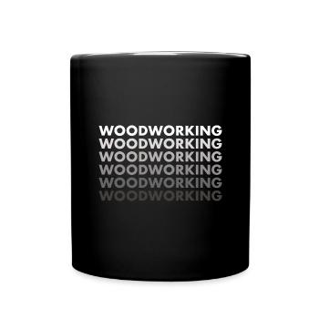 Woodworker Woodworking - Tasse einfarbig - Schwarz - Vorne