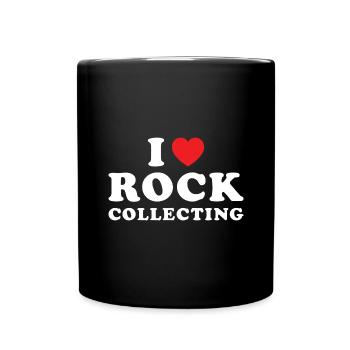 Rock Collector I Love Rock Collecting - Tasse einfarbig - Schwarz - Vorne