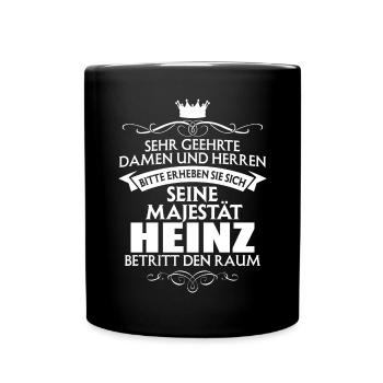 HEINZ - Majestät - Tasse einfarbig - Schwarz - Vorne