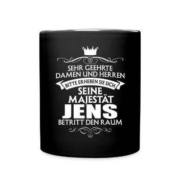 JENS - Majestät - Tasse einfarbig - Schwarz - Vorne