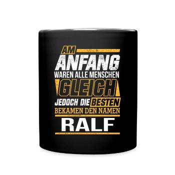 RALF - Die Besten - Tasse einfarbig - Schwarz - Vorne