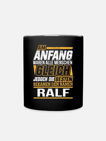 RALF - Die Besten - Tasse einfarbig - Schwarz
