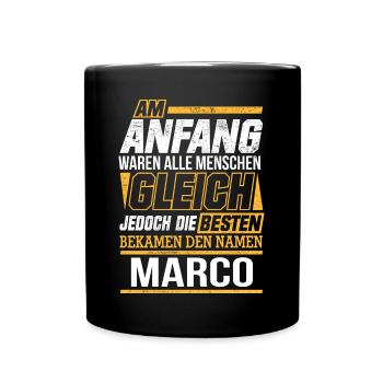 MARCO - Die Besten - Tasse einfarbig - Schwarz - Vorne