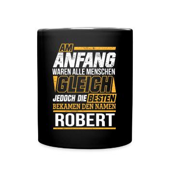 ROBERT - Die Besten - Tasse einfarbig - Schwarz - Vorne