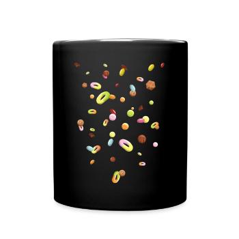 Konditor Süßigkeiten Regen - Tasse einfarbig - Schwarz - Vorne