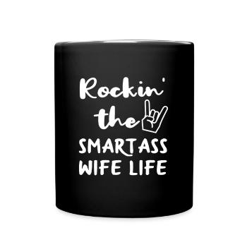 Wife housewife gift - Full Colour Mug - black - Front
