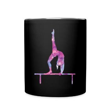 Gymnastik Malerei - Tasse einfarbig - Schwarz - Vorne