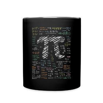 Math number pi - Full Colour Mug - black - Front