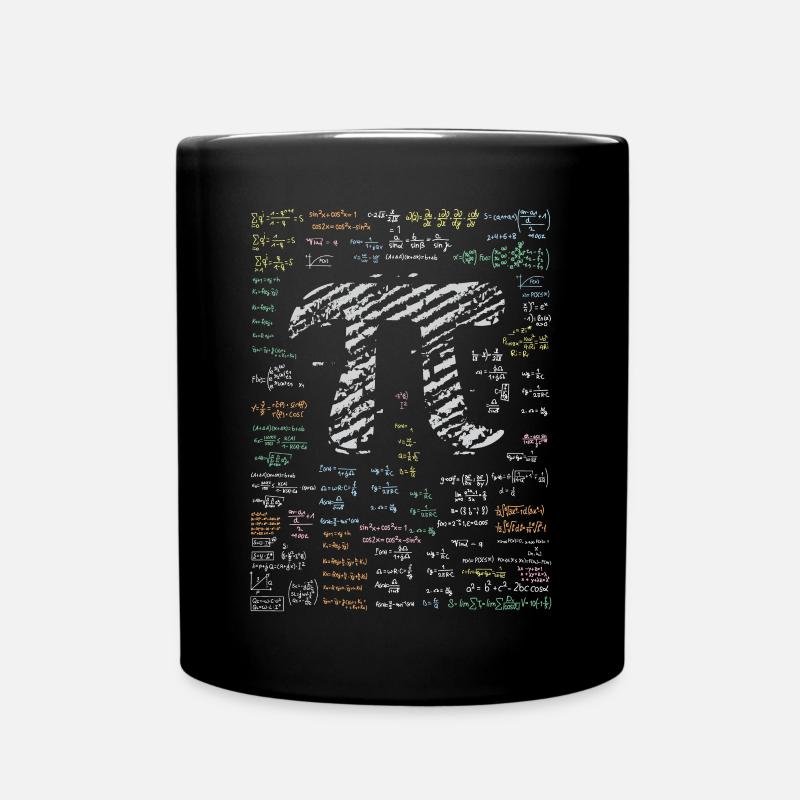 Nombre mathématique pi - Mug uni - noir