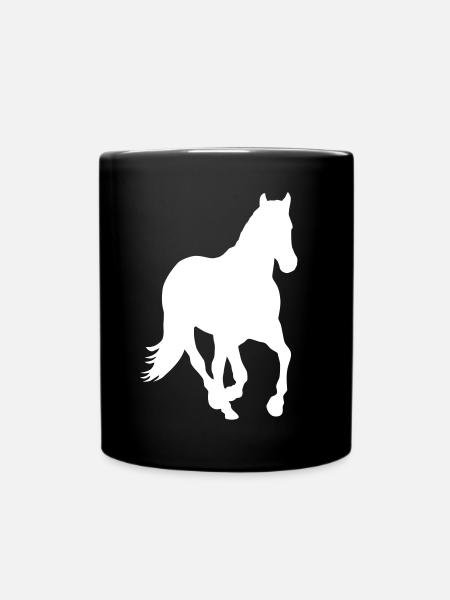 Icône du cheval - Mug uni - noir