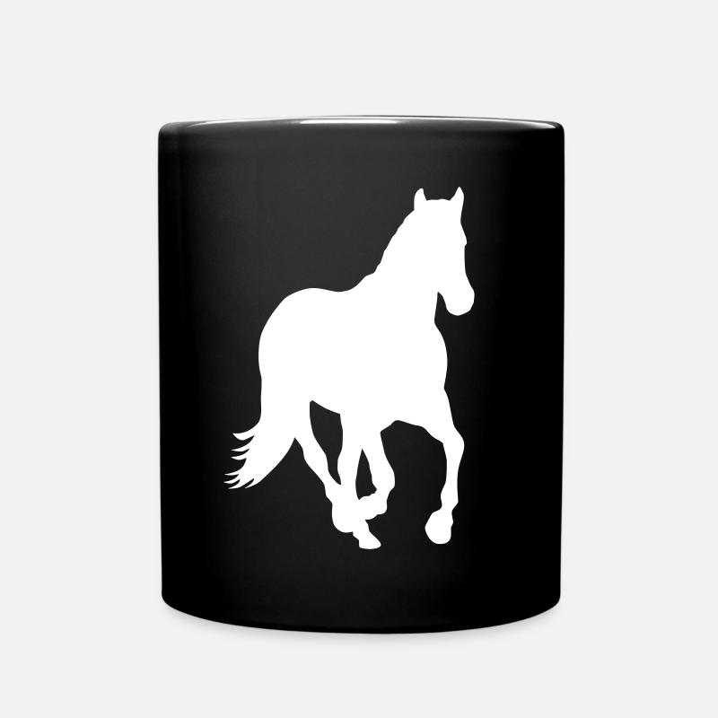 Icône du cheval - Mug uni - noir