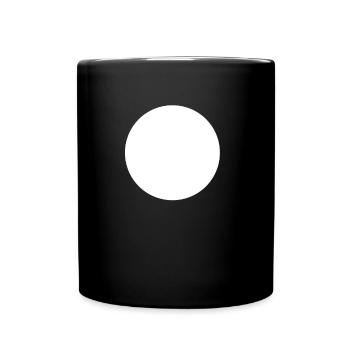 Weißer Kreis Vorlage für Ihr Design - Tasse einfarbig - Schwarz - Vorne