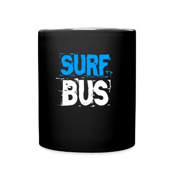 Surf Bus - Tasse einfarbig - Schwarz - Vorne