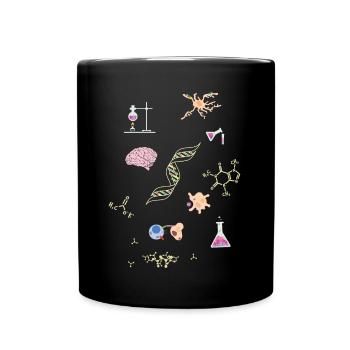 chimiste - Mug uni - noir - Devant