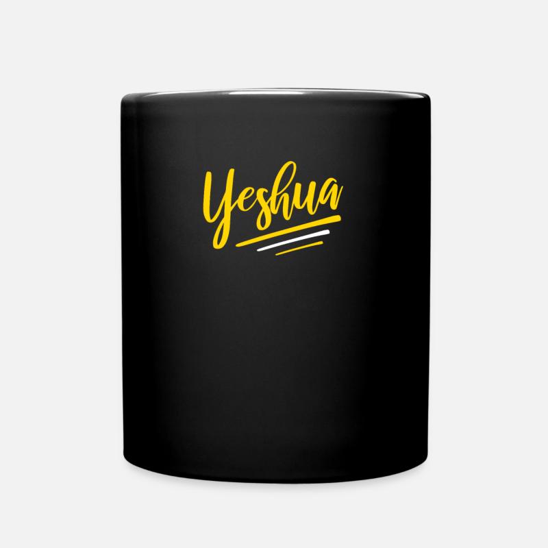 Yeshua Jésus Nom de Dieu - Mug uni - noir