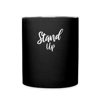 Stand up - Full Colour Mug - black - Front