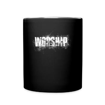 Worship praise worship Adorers - Full Colour Mug - black - Front