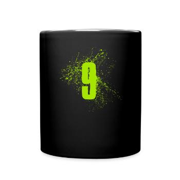 9 birthday years Nine - Full Colour Mug - black - Front
