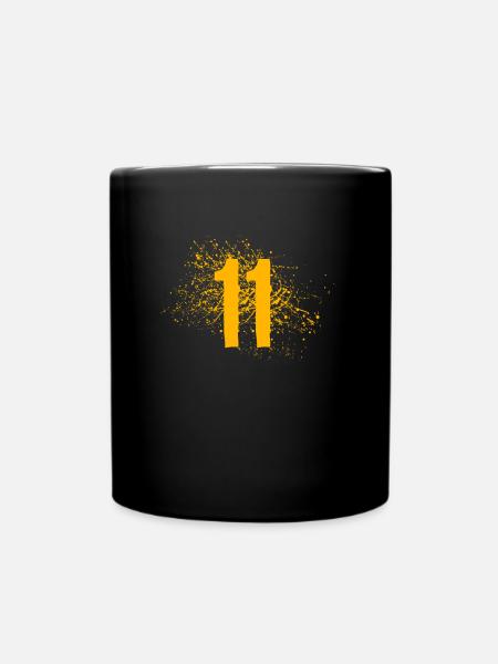 11 Elf - Tasse einfarbig - Schwarz