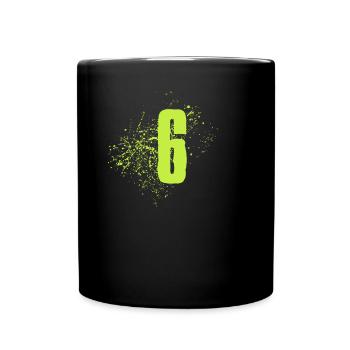 6 - Full Colour Mug - black - Front