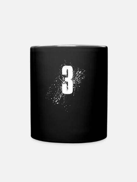 3 - Tasse einfarbig - Schwarz