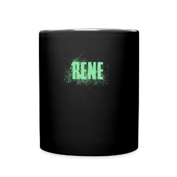 Rene - Tasse einfarbig - Schwarz - Vorne