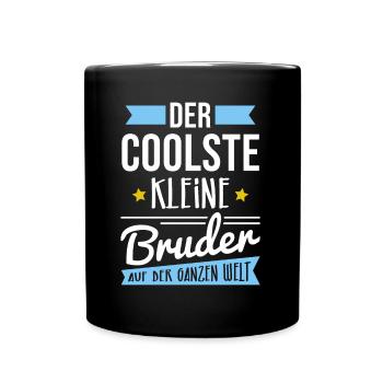 DER COOLSTE KLEINE BRUDER AUF DER GANZEN WELT - Tasse einfarbig - Schwarz - Vorne
