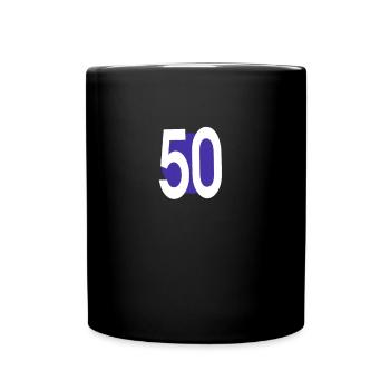 50th birthday - Full Colour Mug - black - Front