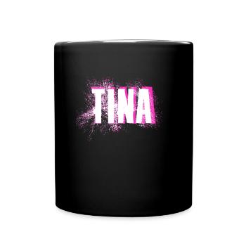 Tina - Tasse einfarbig - Schwarz - Vorne
