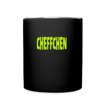 Cheffchen - Tasse einfarbig - Schwarz - Vorne