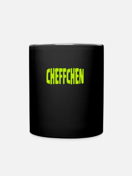 Cheffchen - Tasse einfarbig - Schwarz