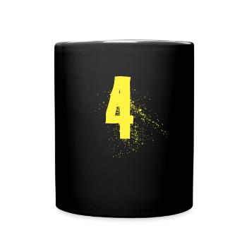 4 Geburtstag Jahre Junge Mädchen Geschenkidee - Tasse einfarbig - Schwarz - Vorne