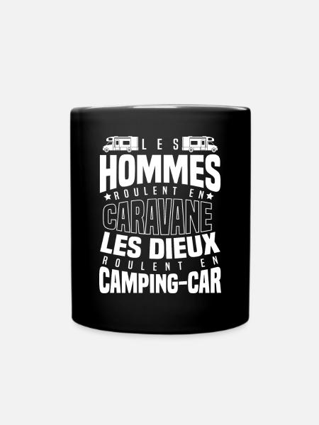 Camping cariste humour caravane camping car - Mug uni - noir