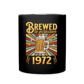 Perfection since 1972 - Anniversary 50 years - Full Colour Mug - black - Front