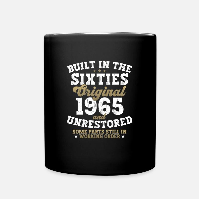 Construit dans les années soixante 1965 57e anniversaire hommes - Mug uni - noir