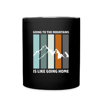 Randonnée Snowboard Ski Alpinisme Montagnes - Mug uni - noir - Devant