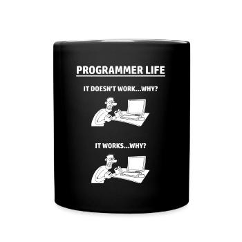 Programmeur Humour Informatique Informatique - Mug uni - noir - Devant