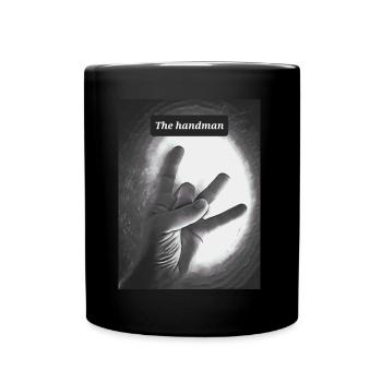 The Handman oder auf deutsch: "das Handmännchen" - Tasse einfarbig - Schwarz - Vorne