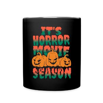 C'est La Saison Des Films D'Horreur D'Halloween - Mug uni - noir - Devant