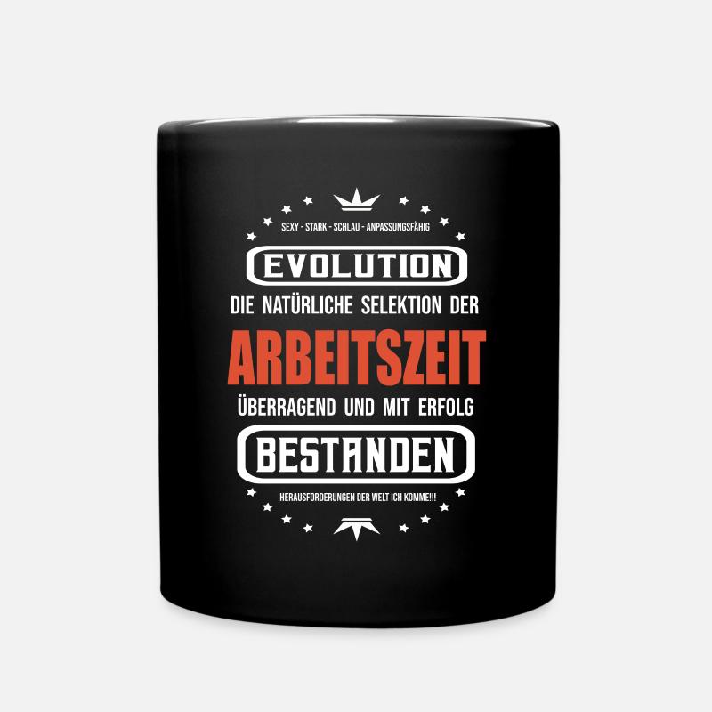 Arbeitszeit mit Erfolg bestanden T-Shirt - Tasse einfarbig - Schwarz