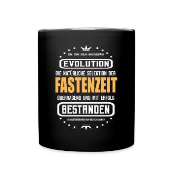 Fastenzeit mit Erfolg überstanden - Ramadan Shirt - Tasse einfarbig - Schwarz - Vorne