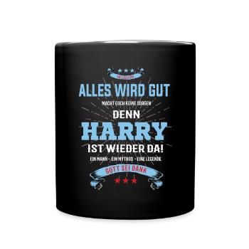tout ira bien parce que Harry Is There T-Shirt - Mug uni - noir - Devant