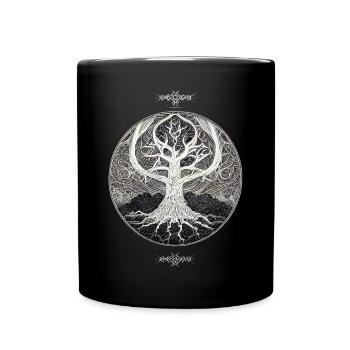 Yggdrasil - Arbre du monde de la mythologie viking - Mug uni - noir - Devant
