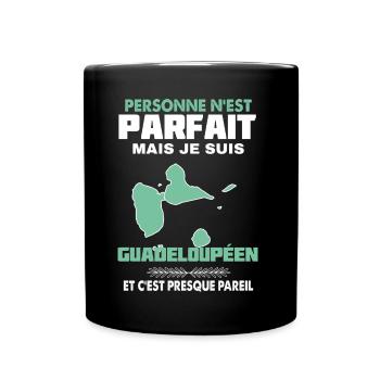 Le Guadeloupéen Parfait Humour drôle Guadeloupe - Mug uni - noir - Devant
