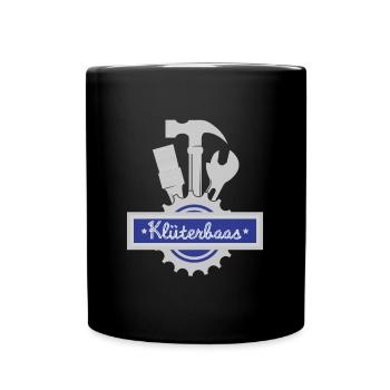 Klüterbaas- Für alle friesischen Tüftler - Tasse einfarbig - Schwarz - Vorne