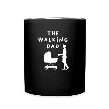 der walkind Dad - Tasse einfarbig - Schwarz - Vorne